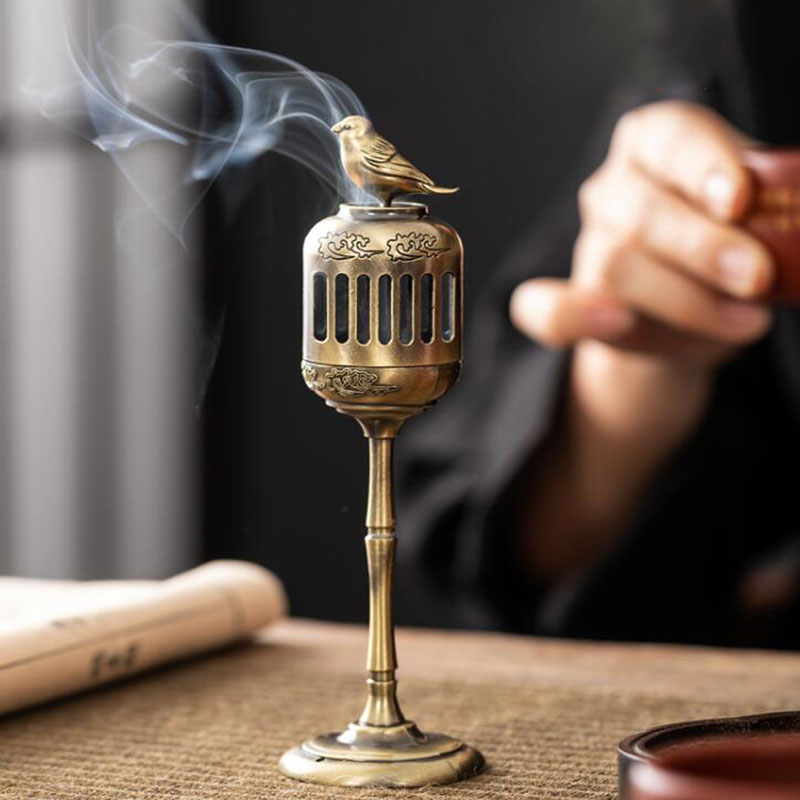 Home Fragrance Lamp - Matel Magpie Hollow Lamp Sandalwood Fragrance
