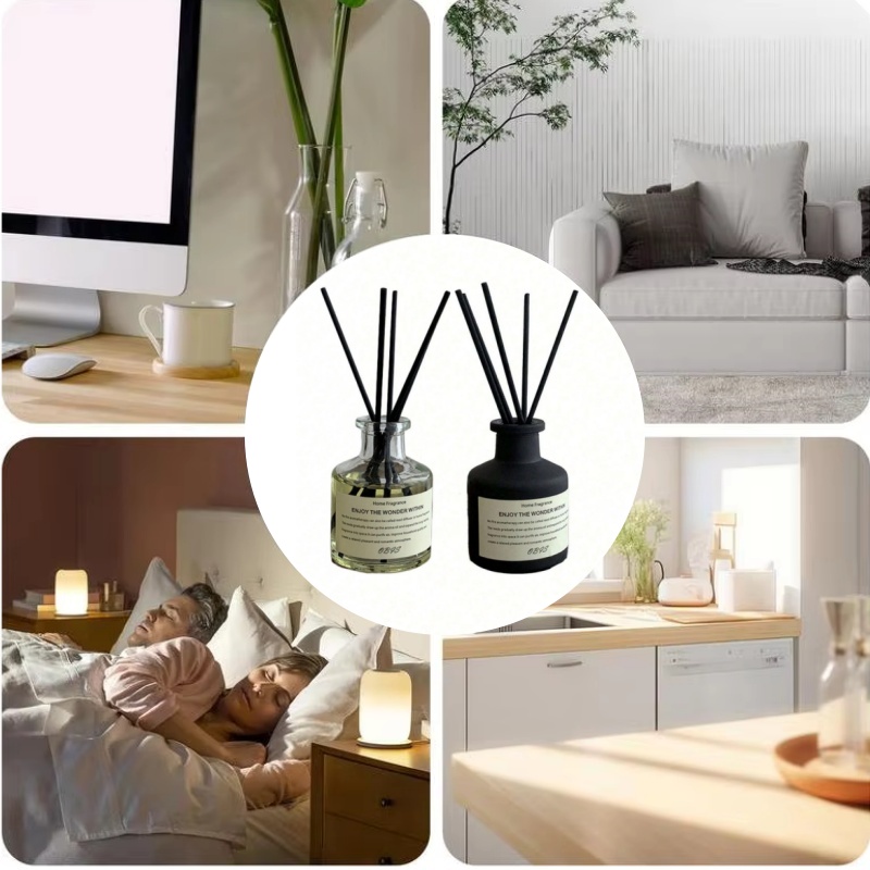 Home Fragrance Jasmine Diffuser - 50ml Flameless Home Fragrance Room Flameless