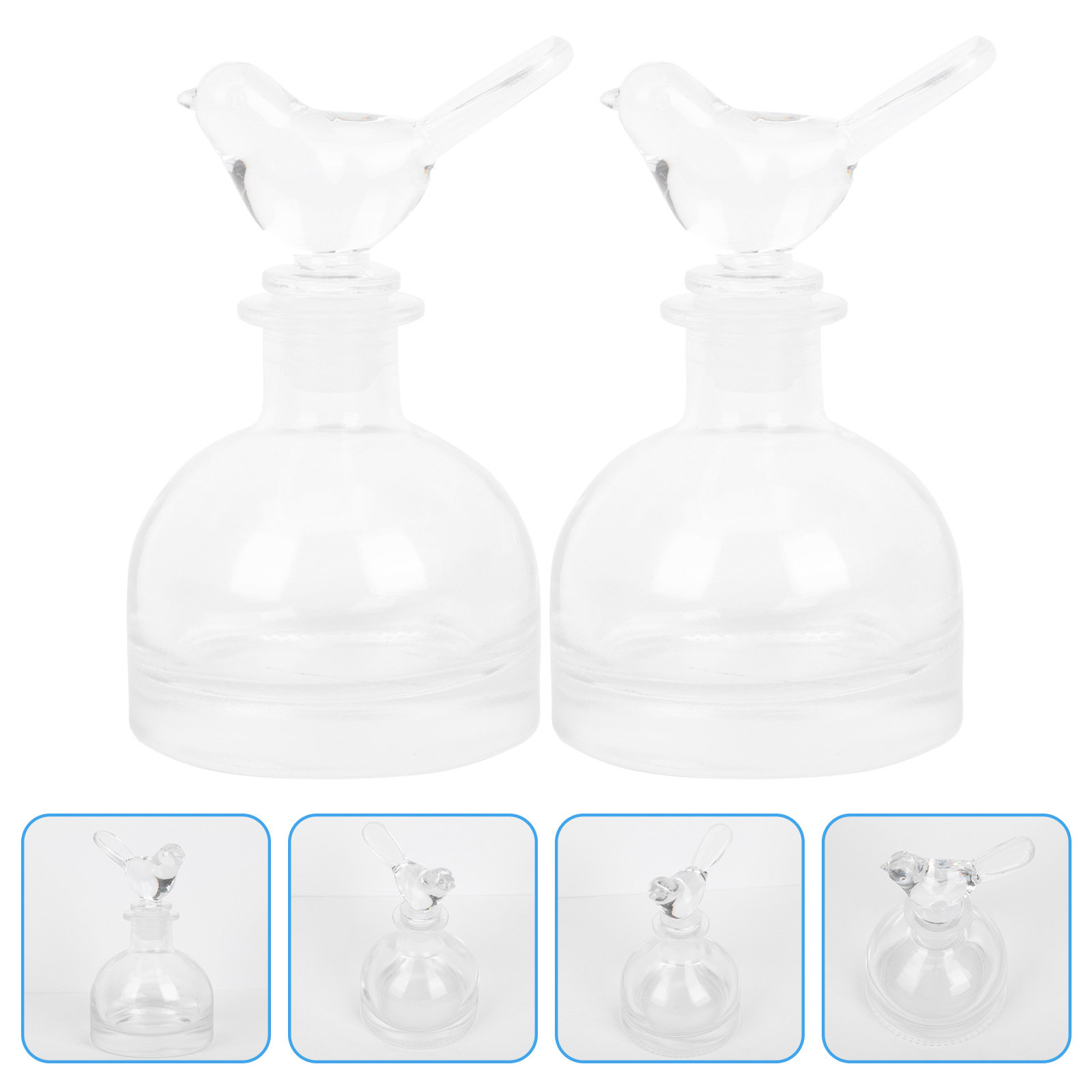 2Pcs Glass Perfume Bottles Pre - Home Fragrance review and price