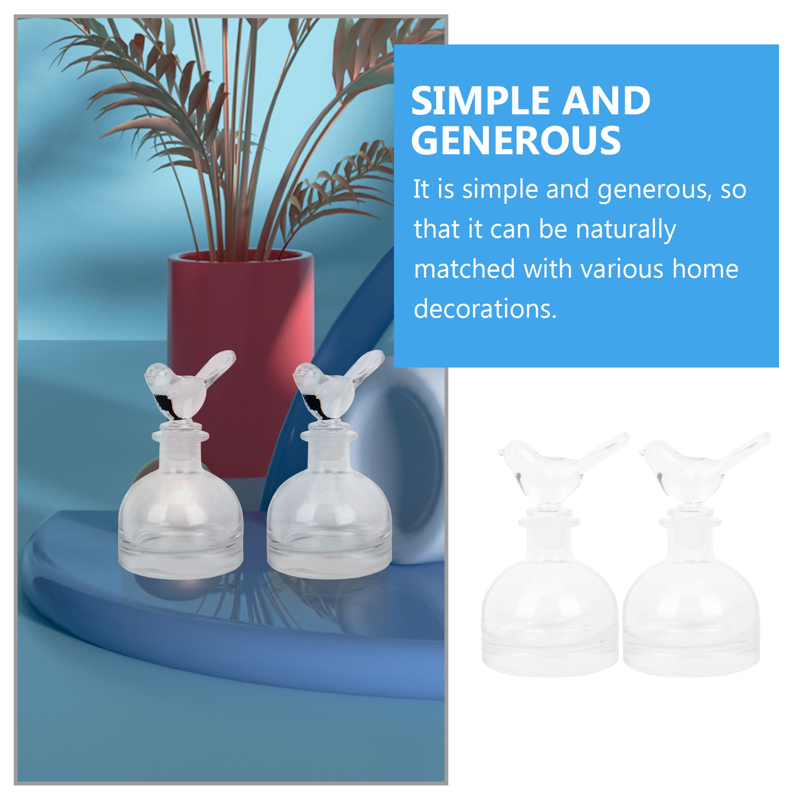 2Pcs Glass Perfume Bottles Pre - Home Fragrance review and price