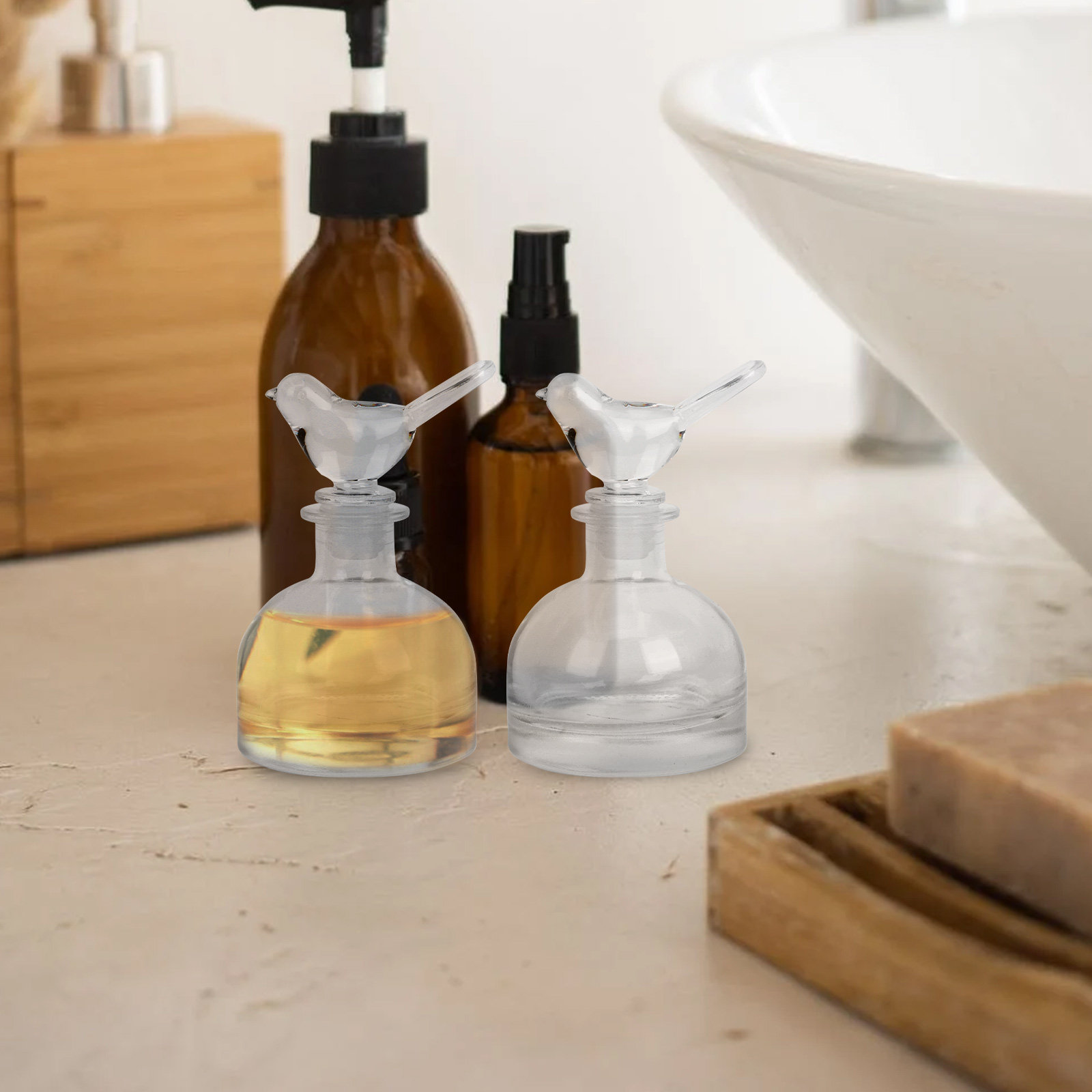 2Pcs Glass Perfume Bottles Pre - Home Fragrance review and price