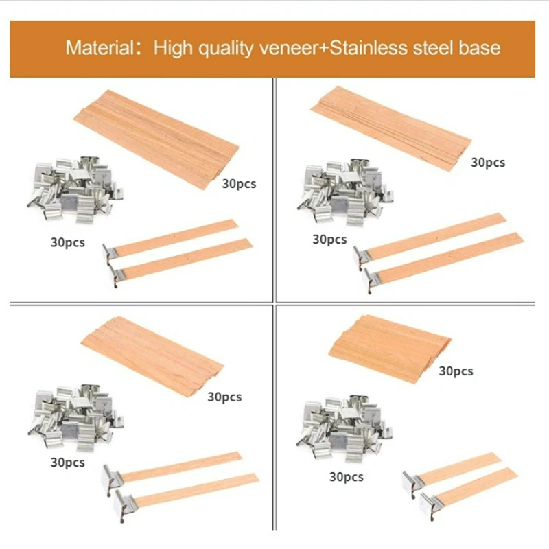 30pcs High Quality Wooden Cand - Beeswax Taper Candle review and price
