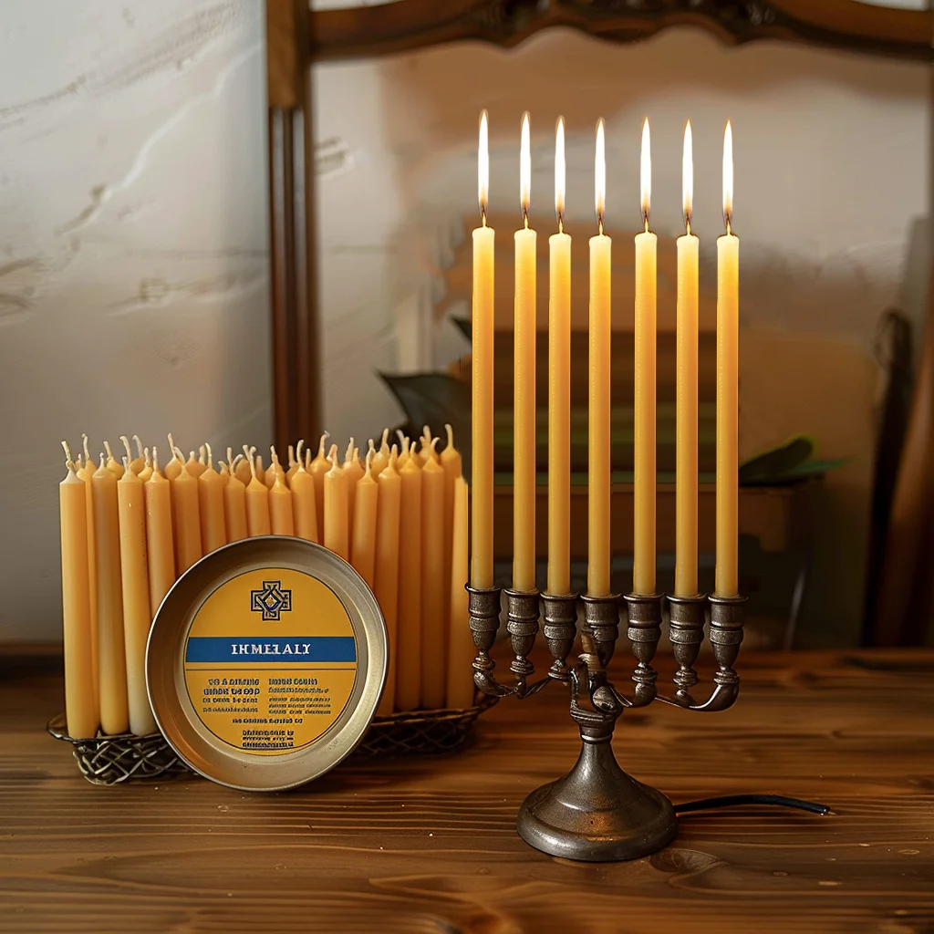 25PCS/1PACK Hanukkah Candle Na - Beeswax Taper Candle review and price