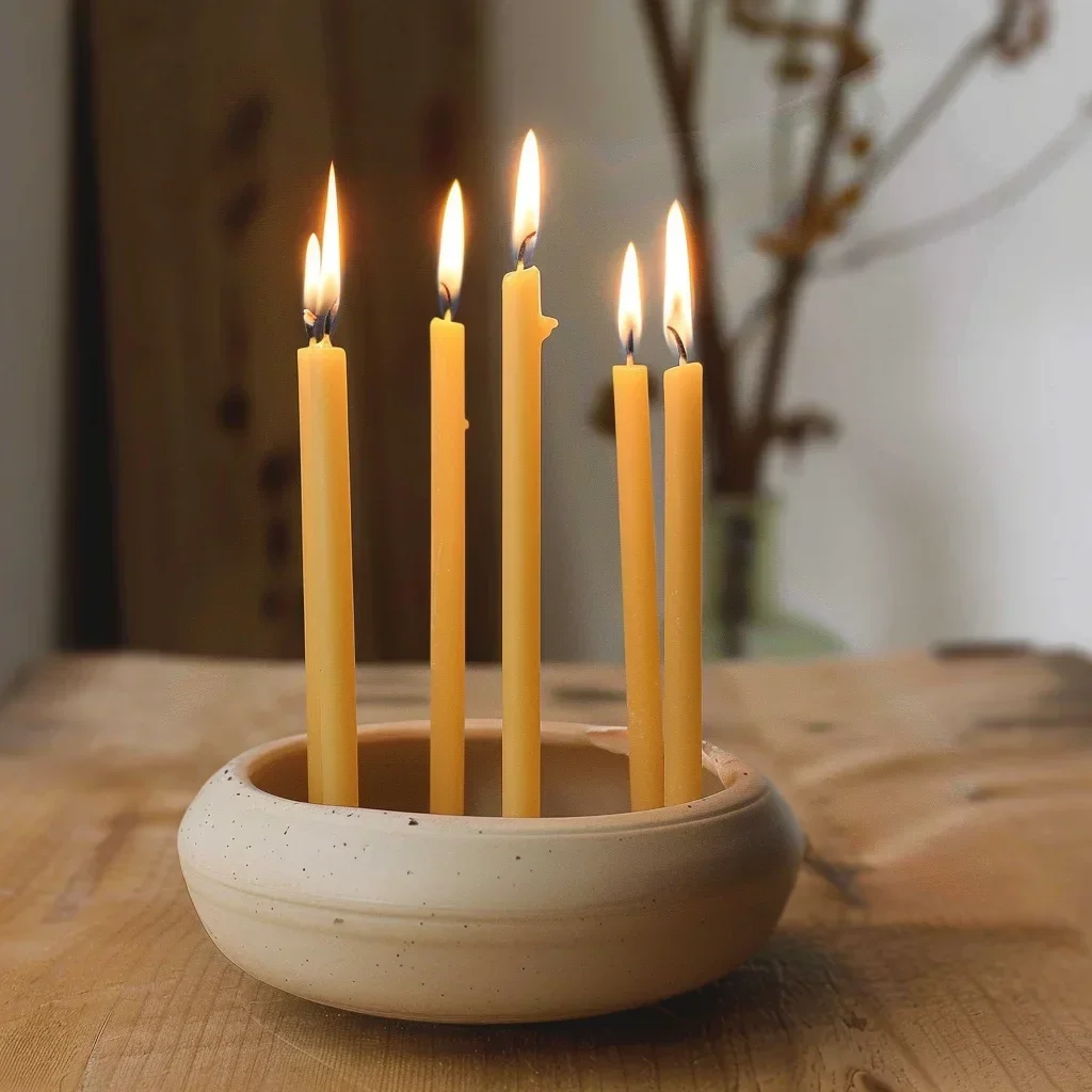 25PCS/1PACK Hanukkah Candle Na - Beeswax Taper Candle review and price