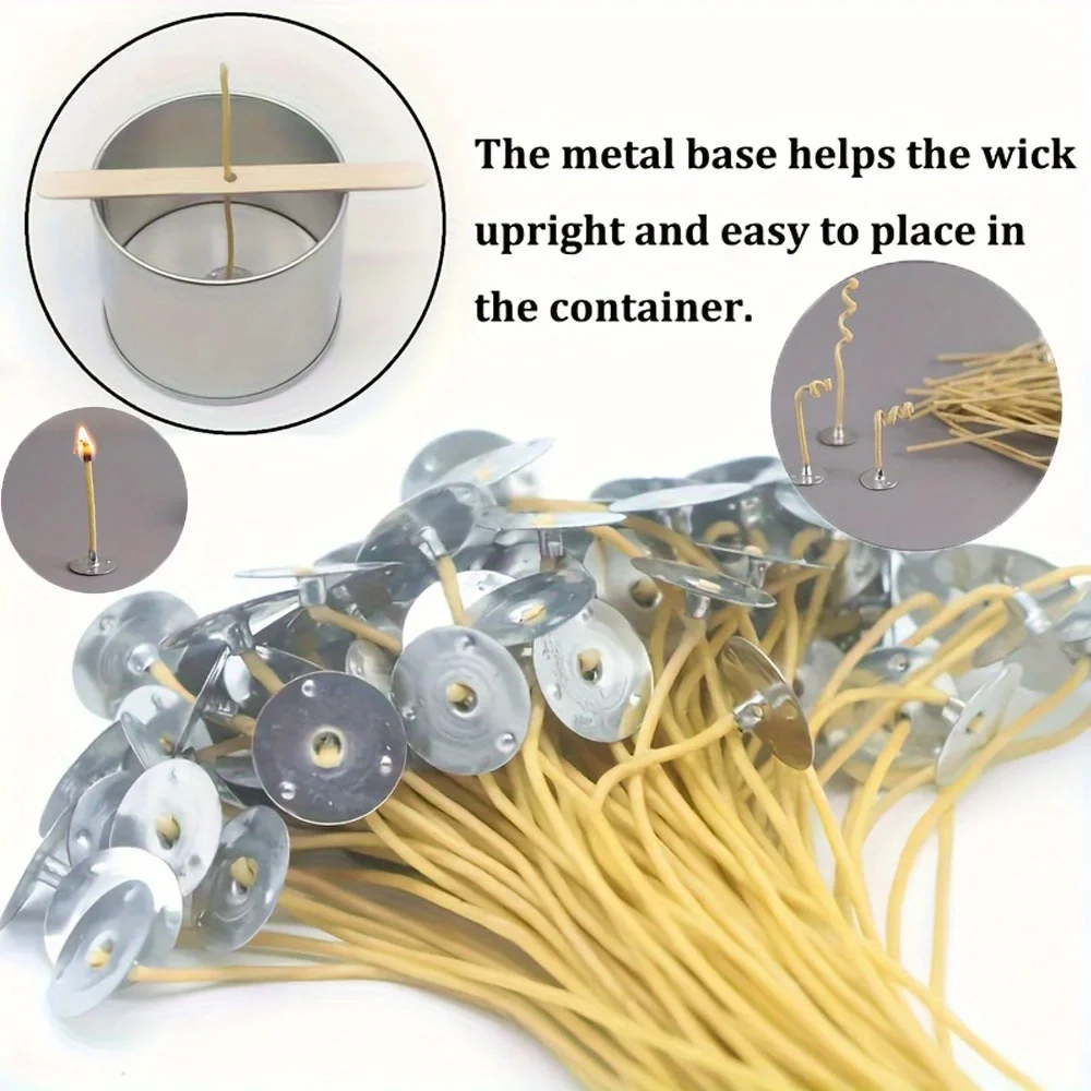 Candle Wicks 50 PCS 8 Inch Hem - Beeswax Taper Candle review and price