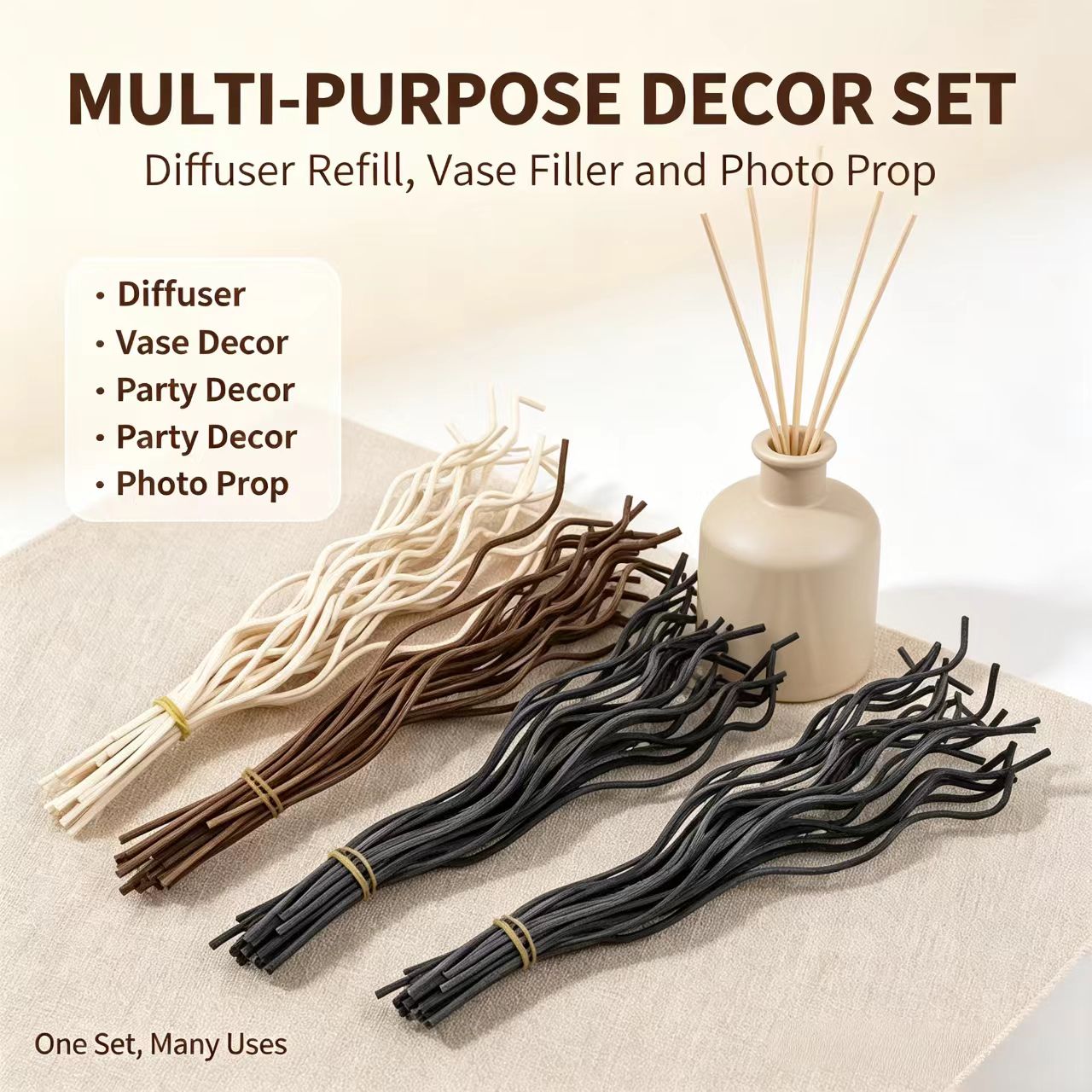 20Pcs Long Wavy Rattan Reed Di - Home Fragrance Janzen review and price
