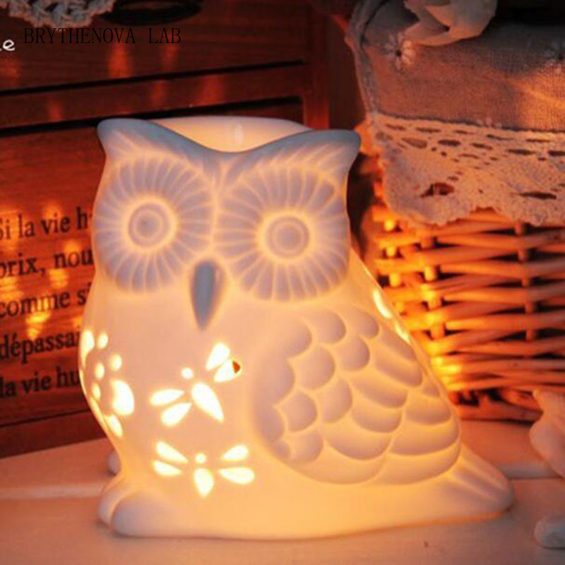 Porcelain Hollow Owl Aromather - Home Fragrance Lamp review and price