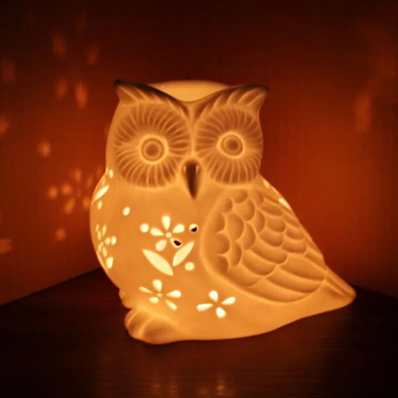 Porcelain Hollow Owl Aromather - Home Fragrance Lamp review and price