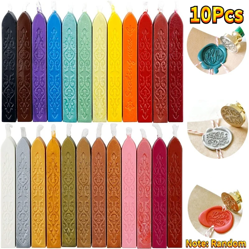 10Pcs Sealing Wax Sticks Color - Beeswax Taper Candle review and price