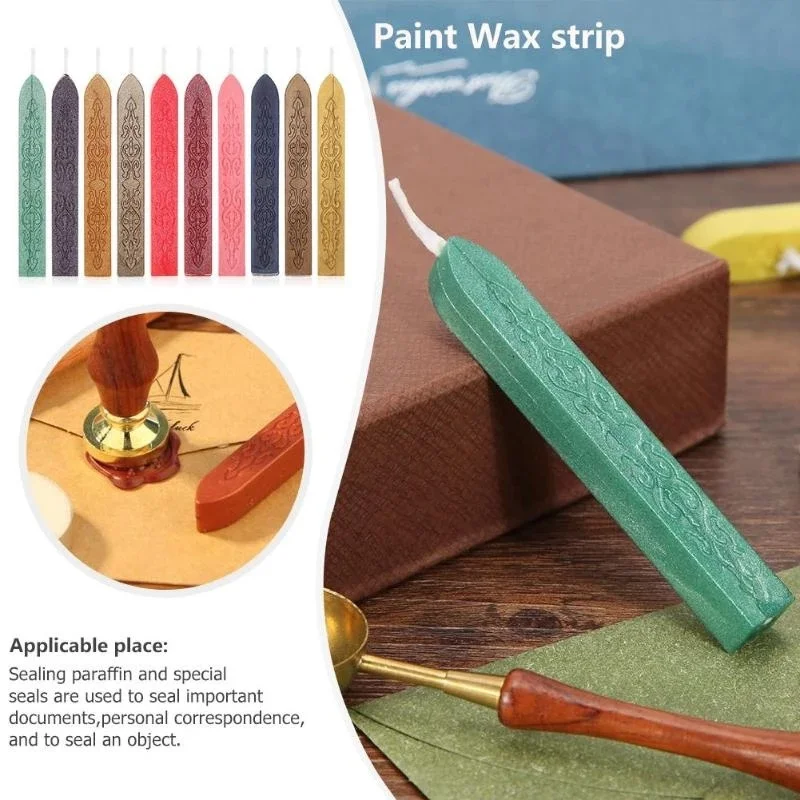 10Pcs Sealing Wax Sticks Color - Beeswax Taper Candle review and price