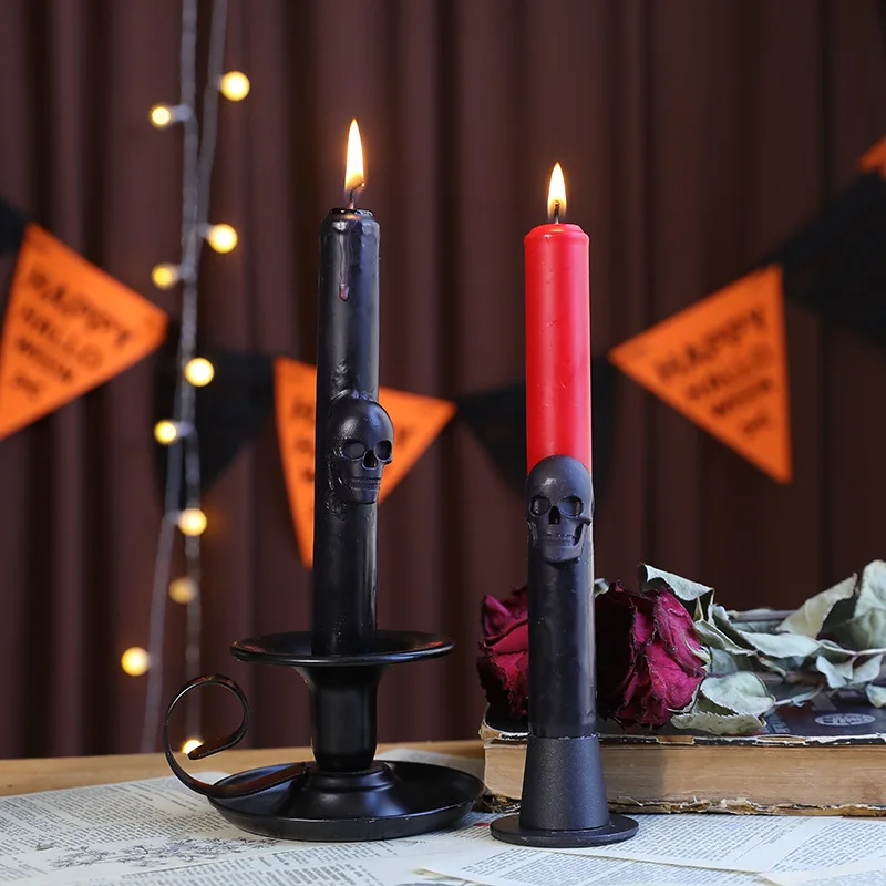 Gothic Skull Taper Candles Aut - Beeswax Taper Candle review and price