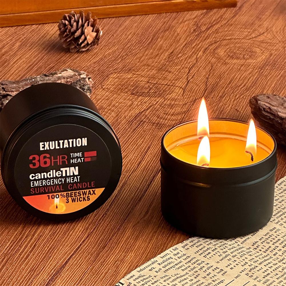 Emergency Candle 36 Hour 3 Wic - Beeswax Taper Candle review and price