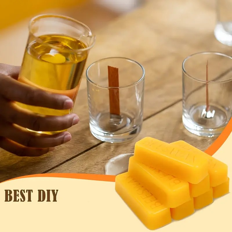 3/6pcs Yellow Beeswax Bars, Na - Beeswax Taper Candle review and price